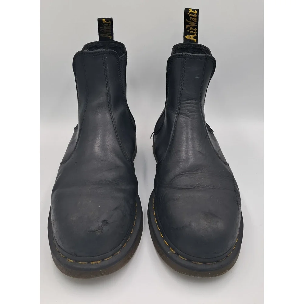 Size 12 - Dr Martens Chelsea Boots 2976 Slip Resistant Work Black - RETAIL $190